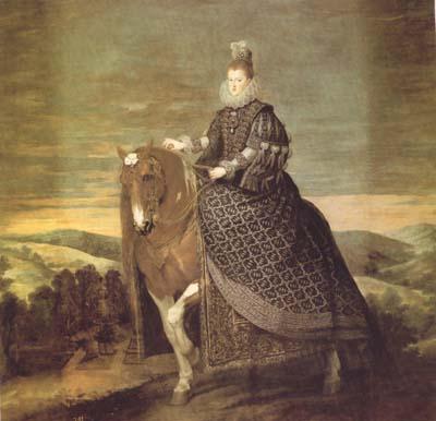 Diego Velazquez Portrait equestre de la reina Marguerite (df02) France oil painting art